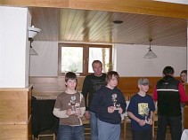 mladší žáci Martin Mikeska, Martin Štěpán, Marek Vašulin